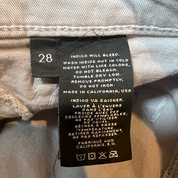 J Brand 28 skinny limestone grey stretch  pants - Picture 5 of 5